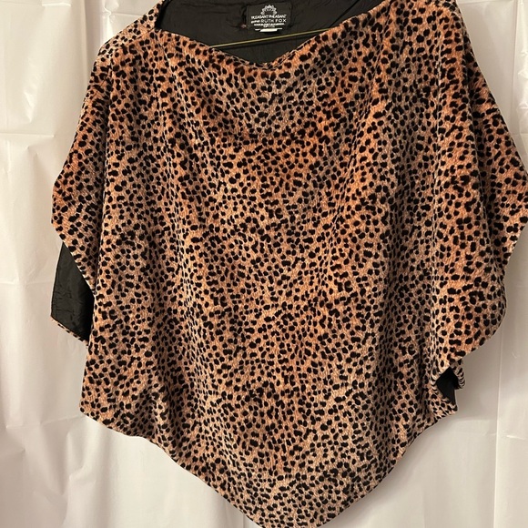 Vintage 90s Leopard Print Women's Cape - Picture 1 of 3